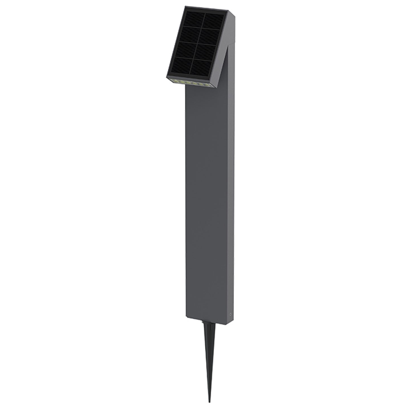 Balise solaire à fixer ou à planter LED blanc chaud SOLTEK TALL H56cm