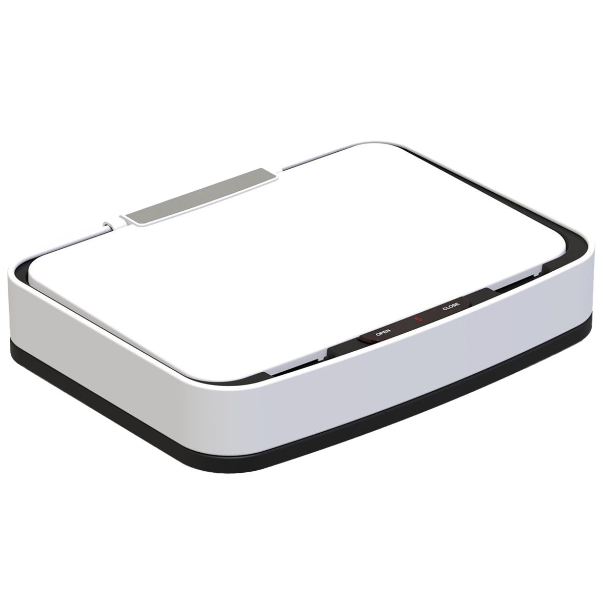 Couvercle Poubelle De Cuisine Automatique Tri Sélectif Double Compartiment 75l NARVIK Blanc