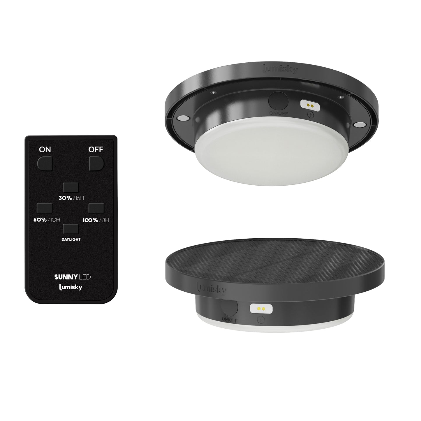 Lanterne solaire décorative avec base LED solaire rechargeable LED blanc chaud MARIEL SMALL H40cm