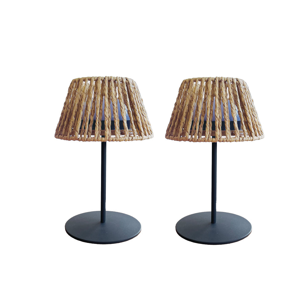 Lot de 2 minis lampes de table LED sans fil blanc dimmable TWINS RAFFY H23.5cm