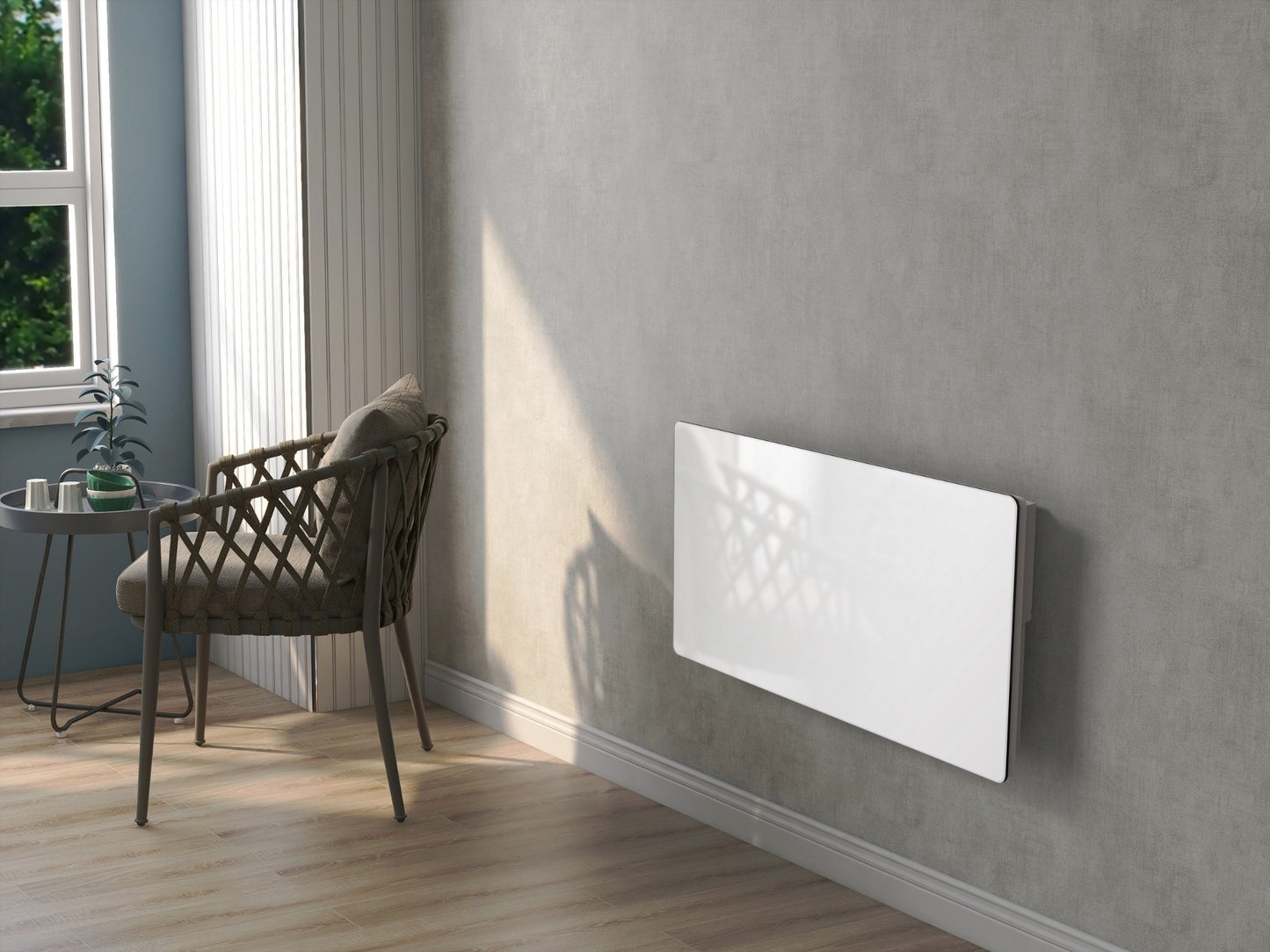 Radiateur électrique à inertie sèche bloc CERAMIQUE + facade VERRE écran LCD 2000W GLASS Norme NF - REDDECO.com