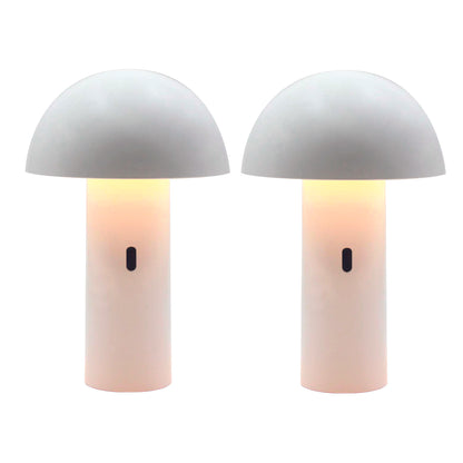 Lot de 2 lampes de table sans fil tête orientable LED blanc chaud TOD WHITE H28cm