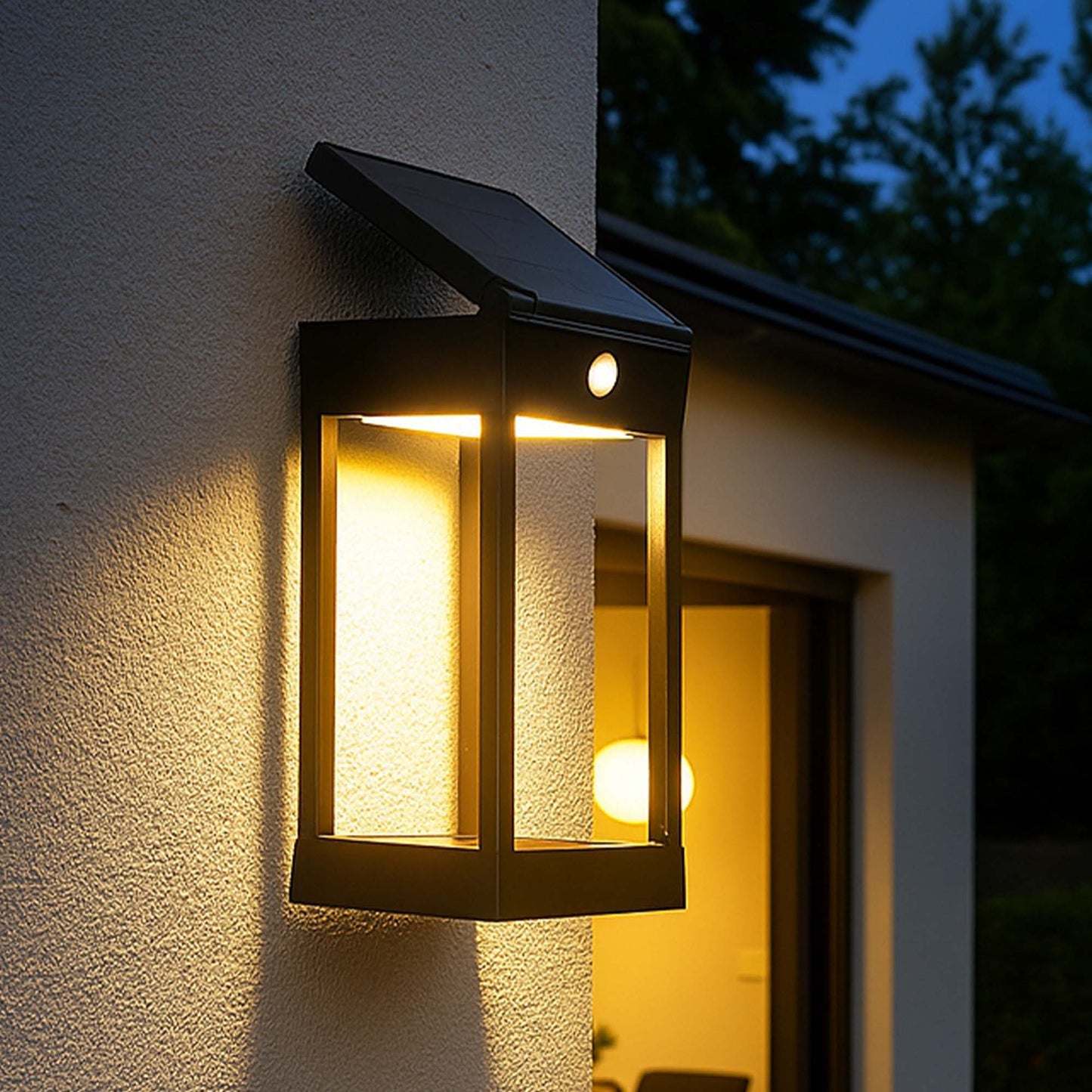 Applique murale solaire avec panneau solaire orientable LED blanc chaud/ froid SUNBRIK H27cm