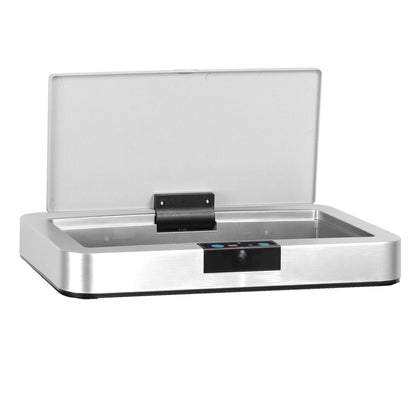 Couvercle de poubelle automatique rectangulaire modèle DAYTONA 60L Chrome