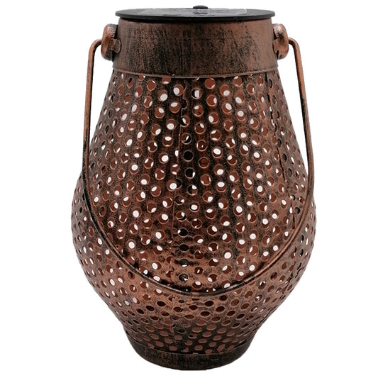 Lanterne solaire décorative vintage effet ombre jeux de lumière DOTY H17cm