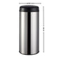 Poubelle de cuisine automatique 50L ARTIC SILVER grande capacité en INOX brossé avec cerclage