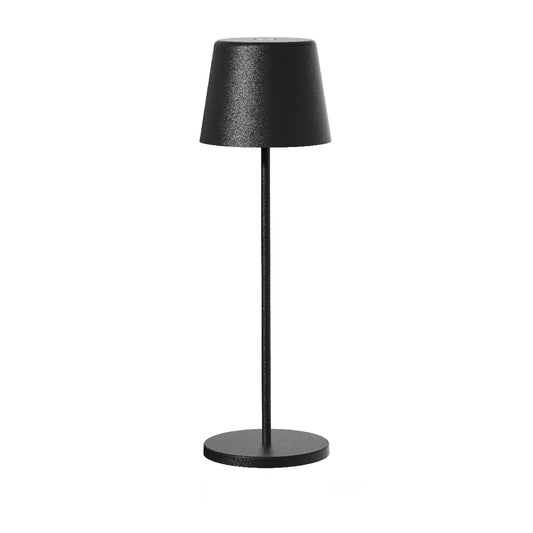 Lampe de table touch sans fil en aluminium noir KELLY BLACK LED blanc dimmable H36.5cm