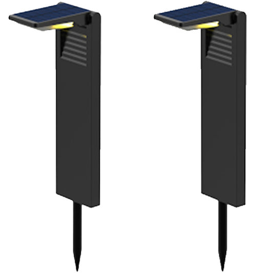 Lot de 2 balises solaires à planter LED blanc froid OSTRY H41cm Lumière Extérieur, Eclairage Solaire pour Jardin Chemin