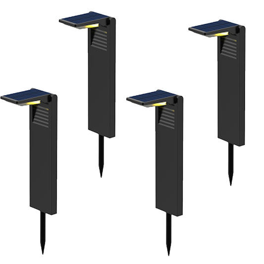 Lot de 4 balises solaires à planter LED blanc froid OSTRY H41cm Lumière Extérieur, Eclairage Solaire pour Jardin Chemin