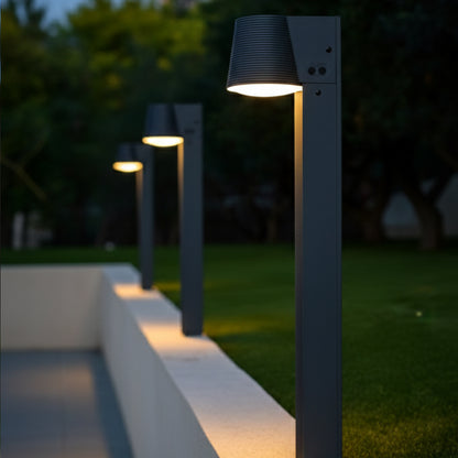 Balise solaire à fixer ou à planter LED blanc chaud/ froid SOLINE TALL H70cm