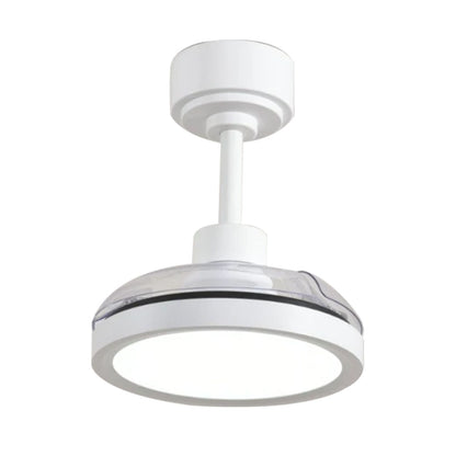 Ventilateur de Plafond BRYSEA 63cm avec Luminaire LED 20W Intégré Petit Ventilateur Silencieux 50dB pour Chambre Salon Cuisine Moteur DC 20W Basse Consommation Réversible Mode Été Hiver avec Télécommande Plafonnier Moderne 2100 Lumens Blanc