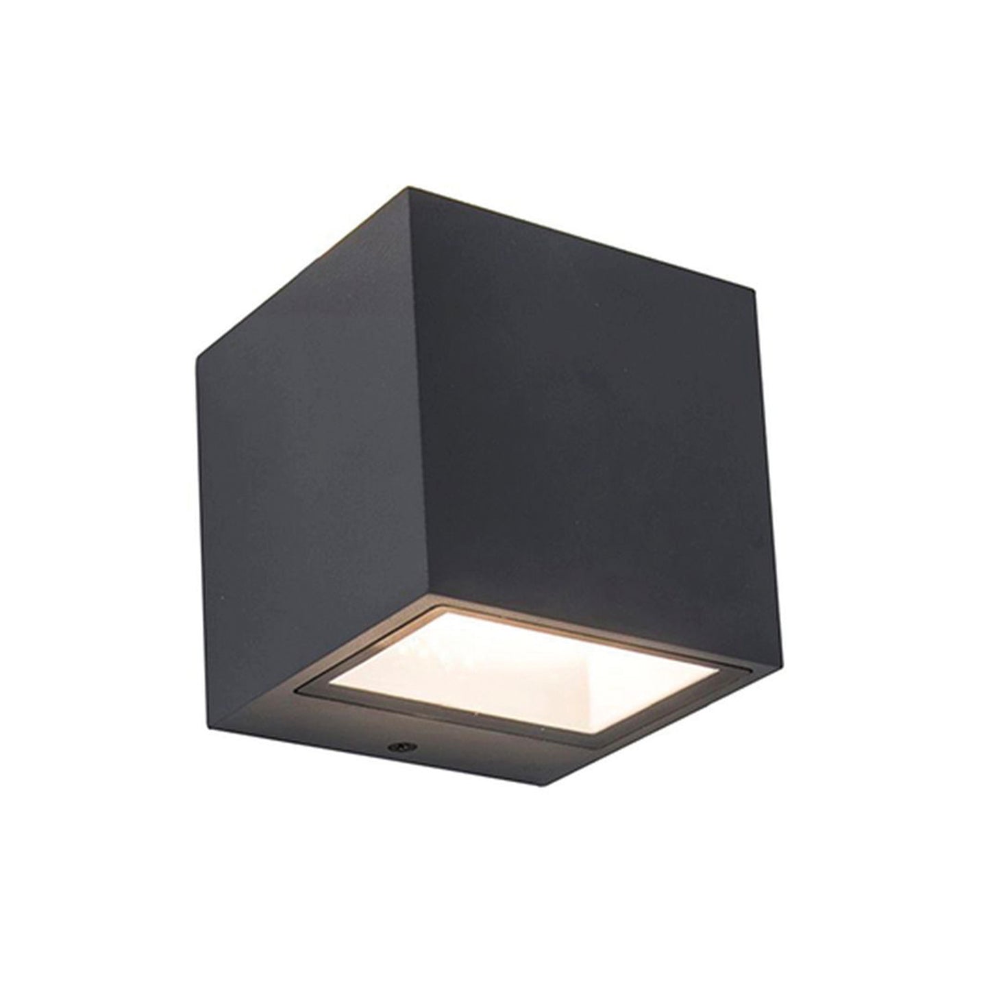 Applique murale d'extérieur sur secteur GEMINI CUBE GREY aluminium gris LED blanc H8,8cm