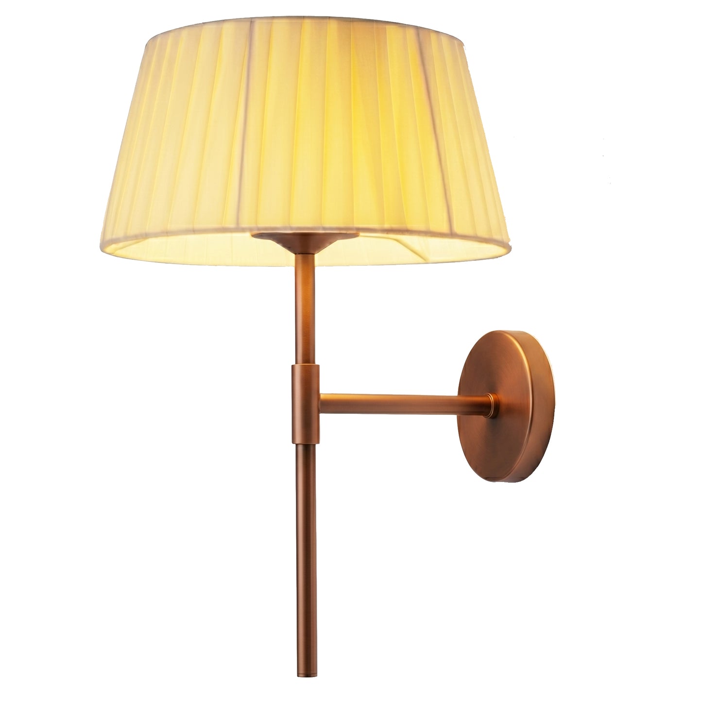 Applique murale d'intérieur avec ampoule LED bronze rechargeable blanc chaud dimmable CLICK CORTEN H32 cm