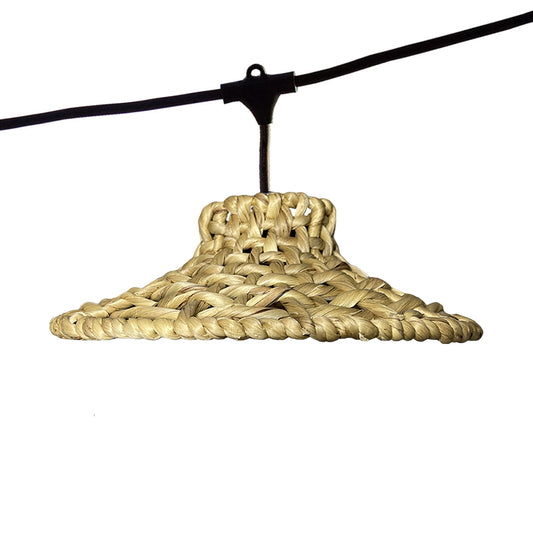 Lot de 2 guirlandes lumineuses extérieur connectables 14 abat-jour jacinthe d'eau style bohème ampoules filament E27 LED blanc chaud 2x MOOREA LIGHT 10m