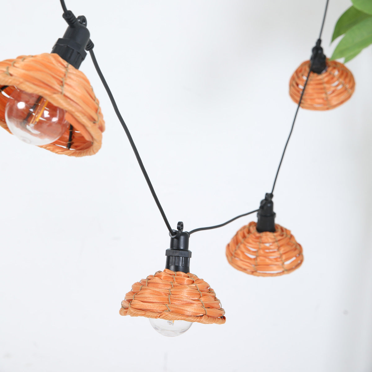 2 Guirlande poly rotin COTTAGE 20 LED 9M