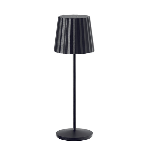 Lampe de table sans fil LED blanc chaud ABBY BLACK H30cm