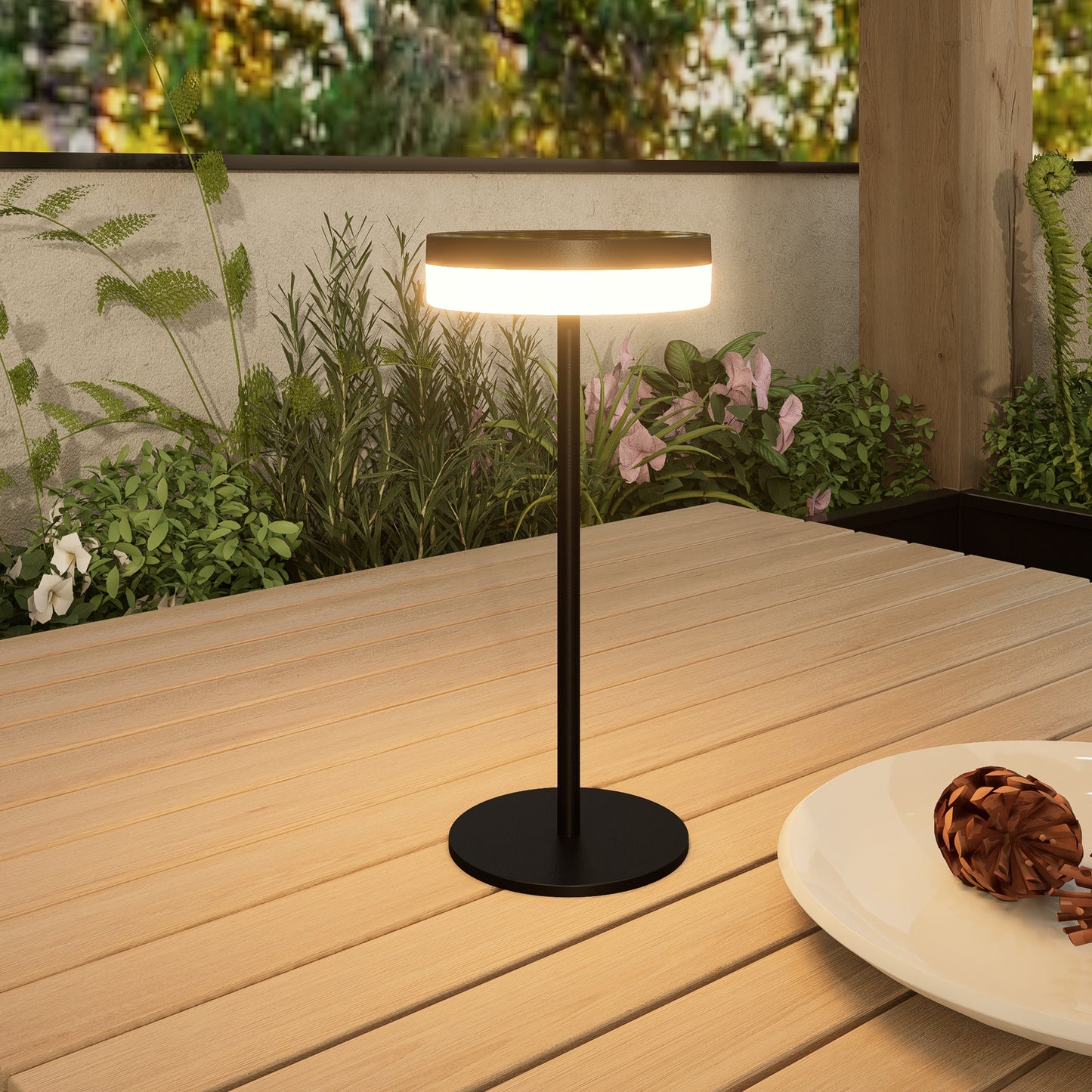 Lampe de table solaire LED blanc 4 intensités VIVIA MINI SOLAR