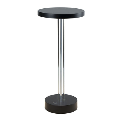 Lampe de table sans fil en aluminium noire LED blanc chaud TRIZIO BLACK H33cm