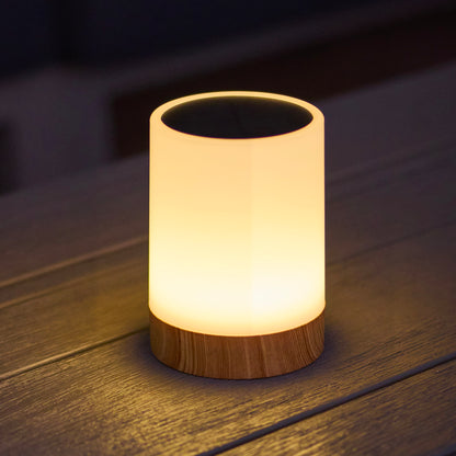 Lot de 2 Lampes de table solaires LED blanc dimmable 2x DUOLIGHT H13cm