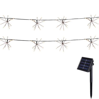 2 Guirlande solaire FIREWORKS 144 LED 4.2M