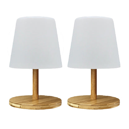 2 Lampe de table STANDY WOOD H25CM