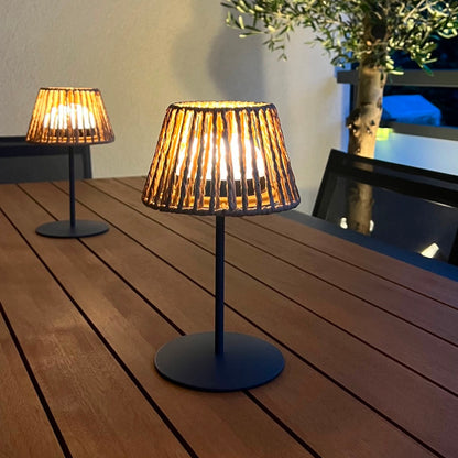 Lot de 2 minis lampes de table LED sans fil blanc dimmable  TWINS RAFFY H23.5cm