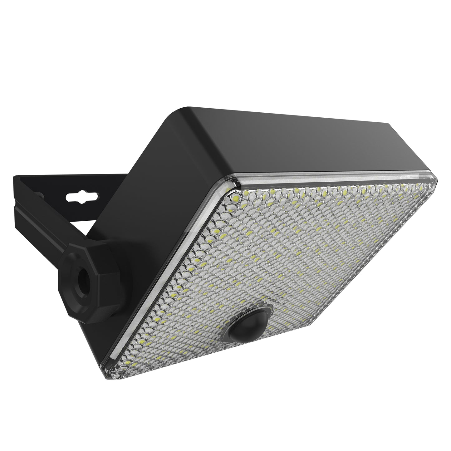 Projecteur solaire applique murale orientable LED blanc froid à fixer FLICKY H15cm