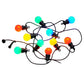 Lot de 2 Guirlandes lumineuses extérieur connectable 10 globes LED multicolore PARTY GUINGUETTE 5.70m 8 modes